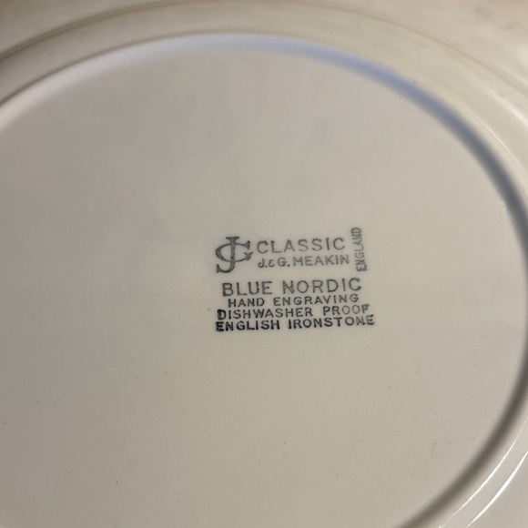 Classic Blue Floral Dinner Plate - Picture 2 of 3